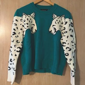 Minkpink Leopard Sweater size Small